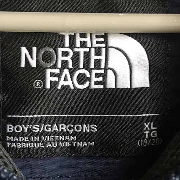 North Face Windbreaker Hooded Jacket Blue Boy’s Size XL / Great Condition - Picture 3 of 13